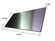 36" x 17" Stainless Steel Panel TGR-04 36" NT AIR made in Italy